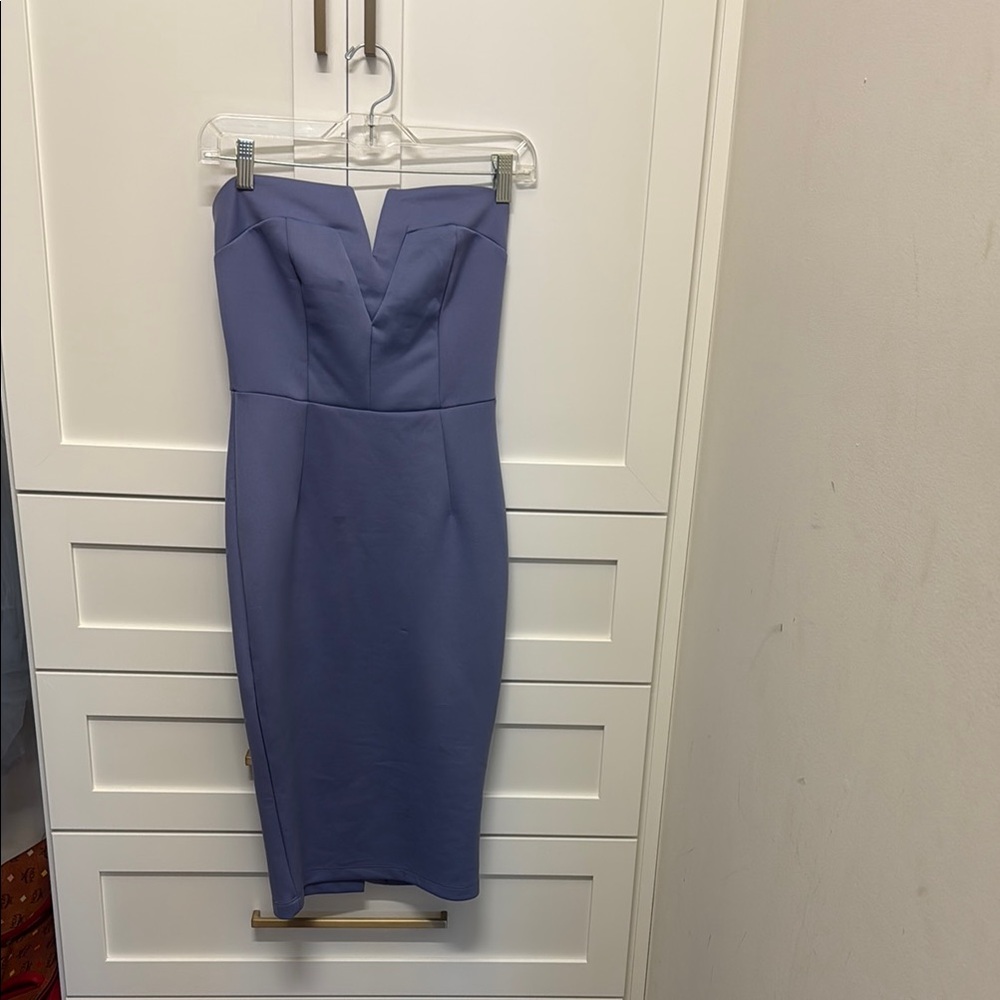 VENUS Strapless Dress in Lavender